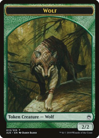 Wolf Token (013) [Masters 25 Tokens] | Magic Magpie