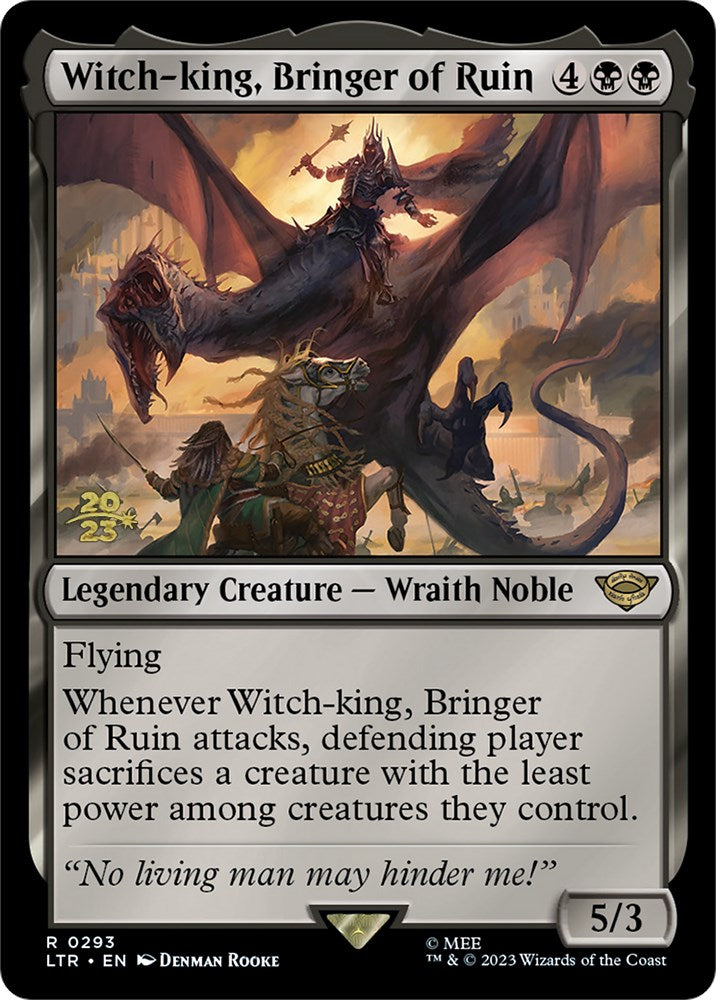 Witch-king, Bringer of Ruin [The Lord of the Rings: Tales of Middle-Earth Prerelease Promos] | Magic Magpie