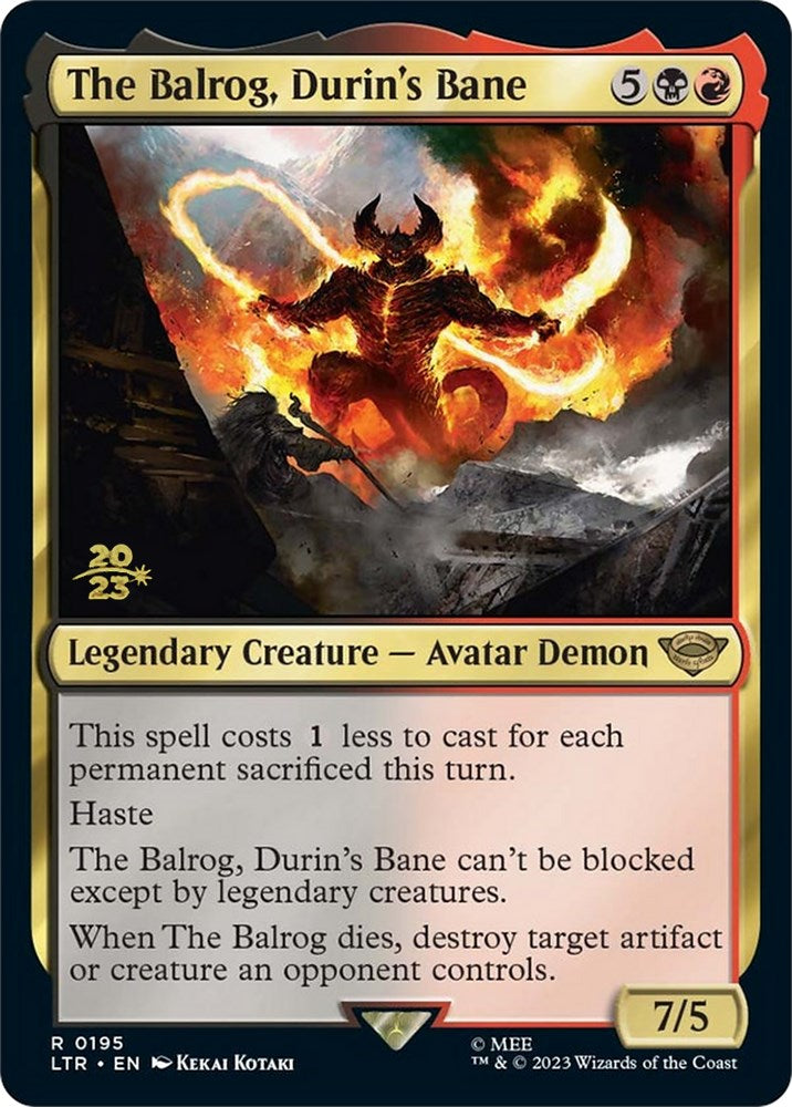 The Balrog, Durin's Bane [The Lord of the Rings: Tales of Middle-Earth Prerelease Promos] | Magic Magpie