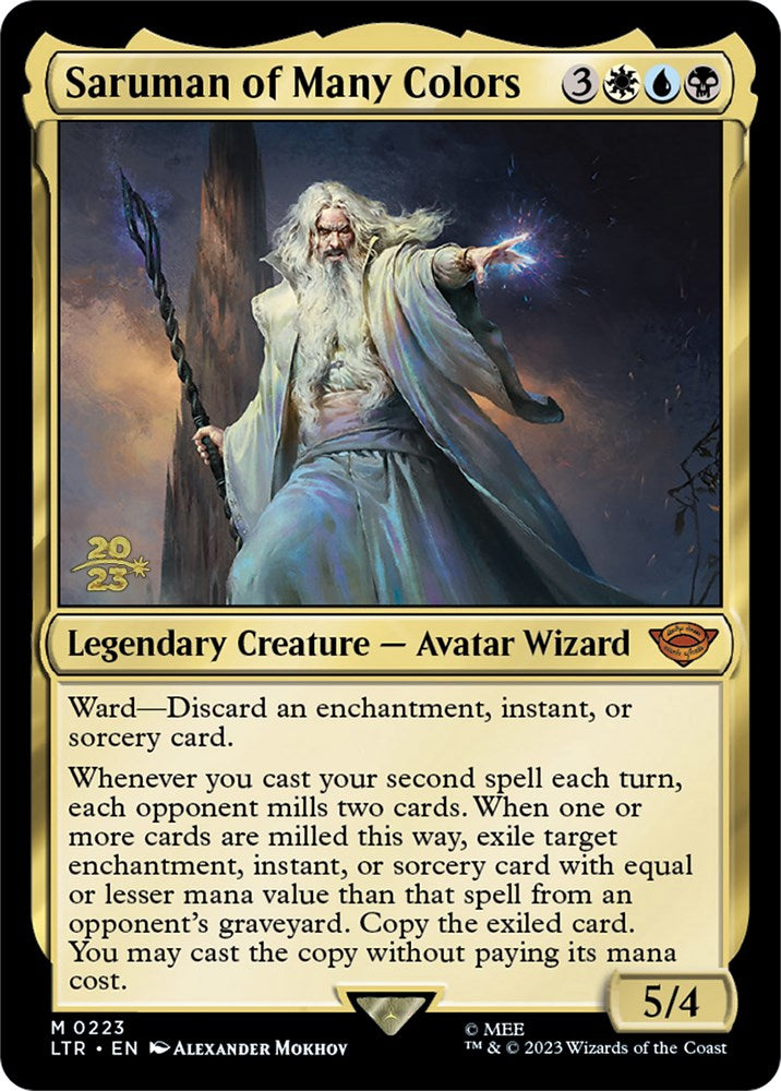 Saruman of Many Colors [The Lord of the Rings: Tales of Middle-Earth Prerelease Promos] | Magic Magpie