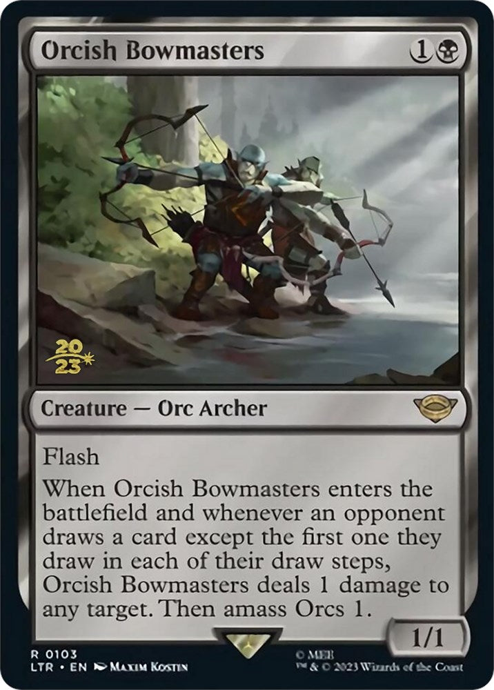 Orcish Bowmasters [The Lord of the Rings: Tales of Middle-Earth Prerelease Promos] | Magic Magpie