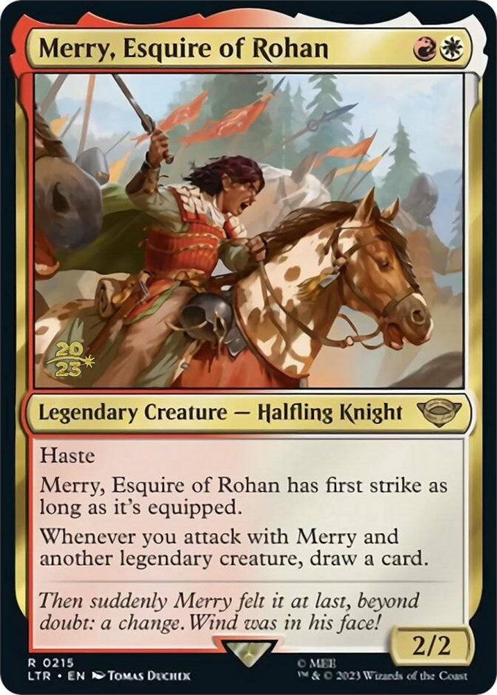 Merry, Esquire of Rohan [The Lord of the Rings: Tales of Middle-Earth Prerelease Promos] | Magic Magpie