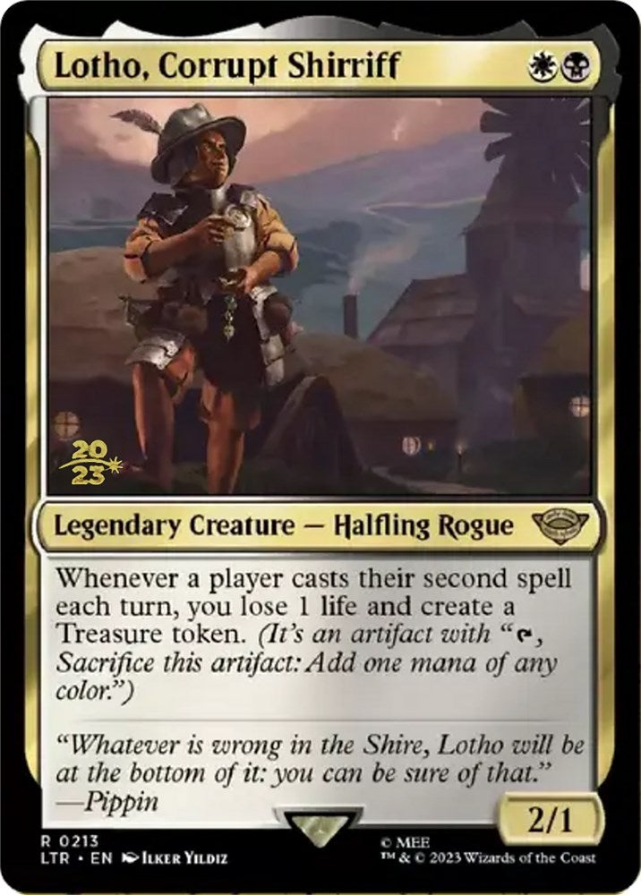 Lotho, Corrupt Shirriff [The Lord of the Rings: Tales of Middle-Earth Prerelease Promos] | Magic Magpie