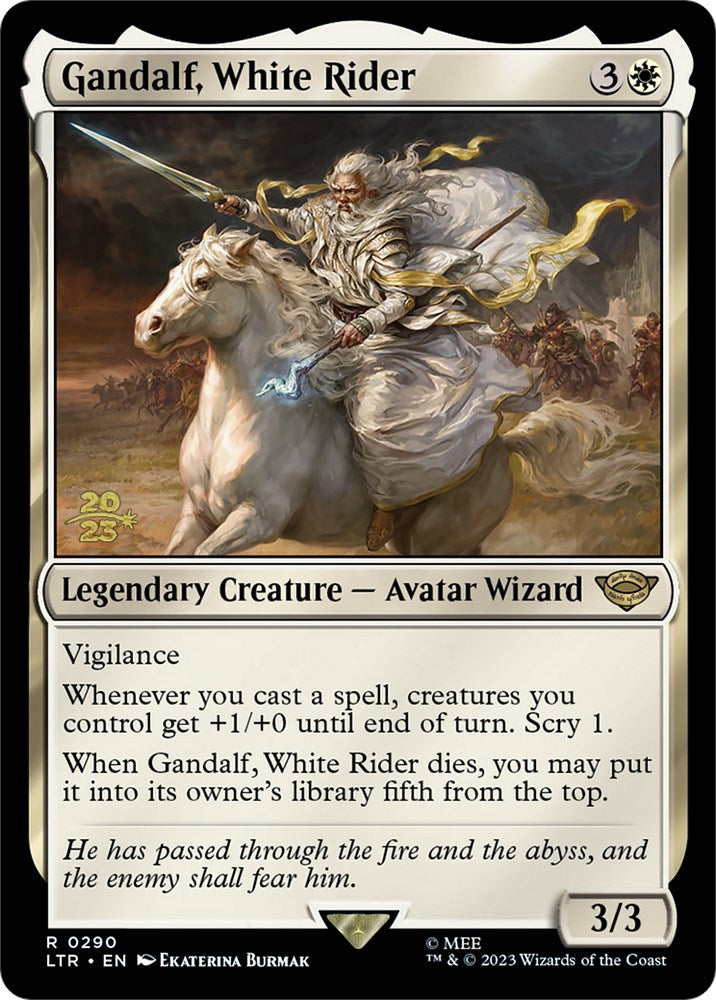Gandalf, White Rider [The Lord of the Rings: Tales of Middle-Earth Prerelease Promos] | Magic Magpie