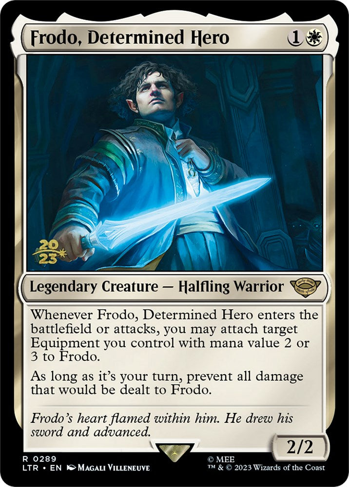 Frodo, Determined Hero [The Lord of the Rings: Tales of Middle-Earth Prerelease Promos] | Magic Magpie