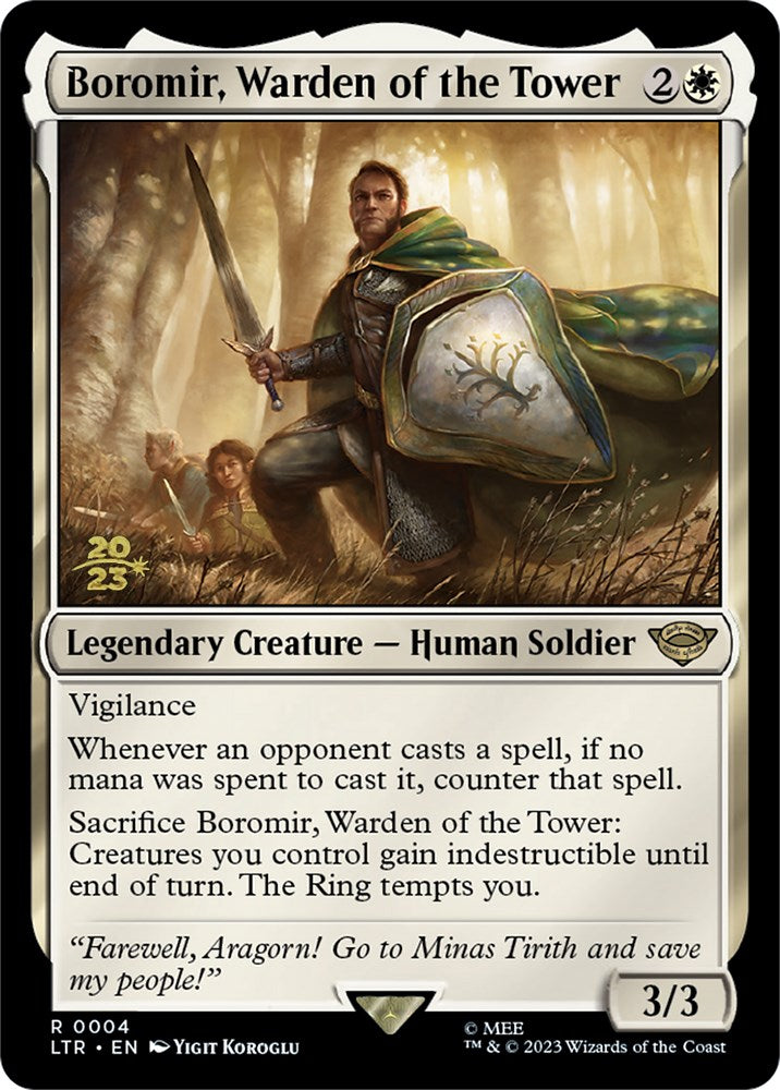 Boromir, Warden of the Tower [The Lord of the Rings: Tales of Middle-Earth Prerelease Promos] | Magic Magpie