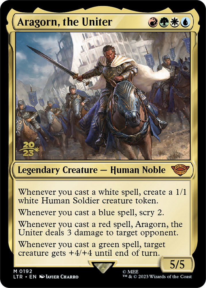 Aragorn, the Uniter [The Lord of the Rings: Tales of Middle-Earth Prerelease Promos] | Magic Magpie