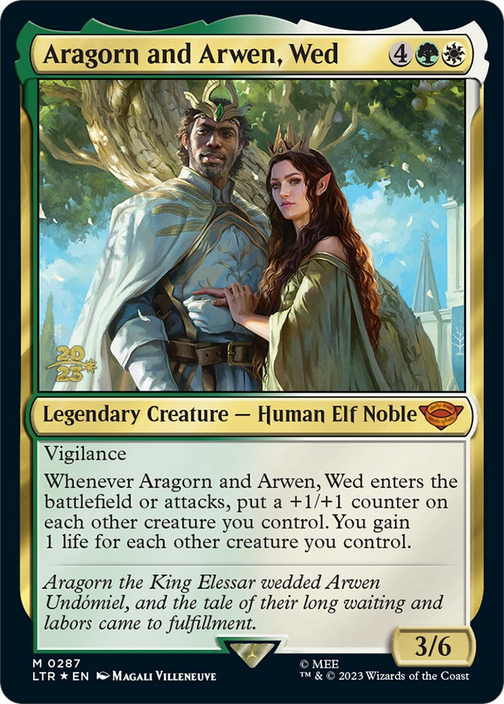Aragorn and Arwen, Wed [The Lord of the Rings: Tales of Middle-Earth Prerelease Promos] | Magic Magpie