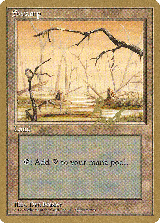 Swamp (gb370) (George Baxter) [Pro Tour Collector Set] | Magic Magpie