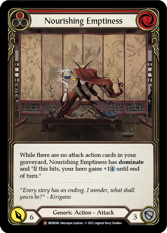 Nourishing Emptiness (Rainbow Foil) [U-MON246-RF] Unlimited Rainbow Foil | Magic Magpie