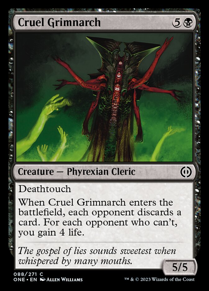 Cruel Grimnarch [Phyrexia: All Will Be One] | Magic Magpie