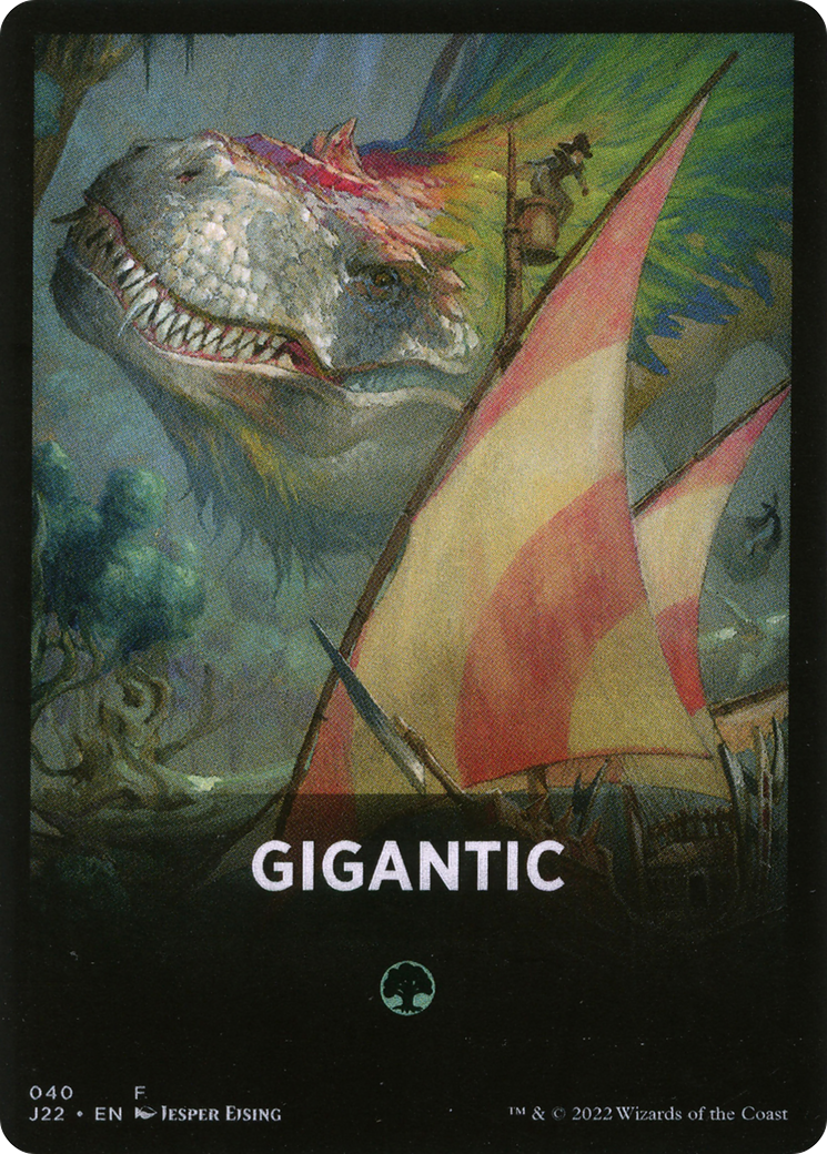 Gigantic Theme Card [Jumpstart 2022 Front Cards] | Magic Magpie