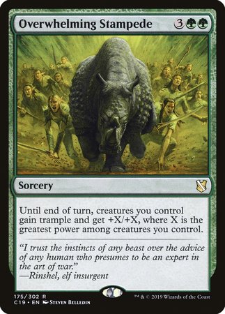Overwhelming Stampede [Commander 2019] | Magic Magpie