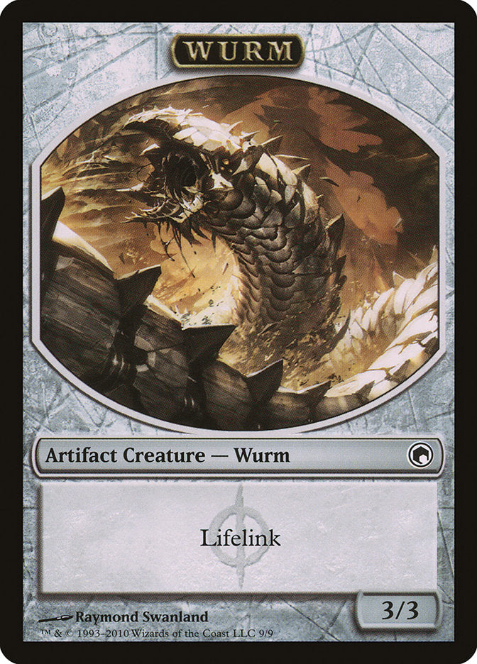 Wurm (Lifelink) [Scars of Mirrodin Tokens] | Magic Magpie