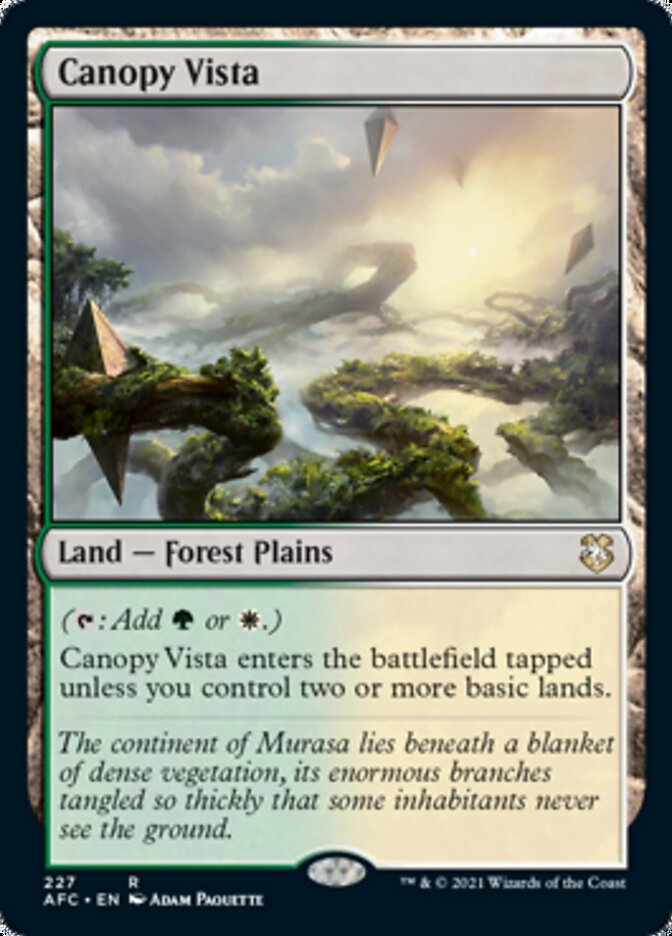 Canopy Vista [Dungeons & Dragons: Adventures in the Forgotten Realms Commander] | Magic Magpie