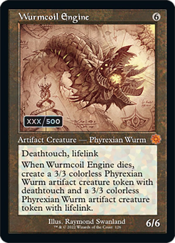 Wurmcoil Engine (Retro Schematic) (Serial Numbered) [The Brothers' War Retro Artifacts] | Magic Magpie