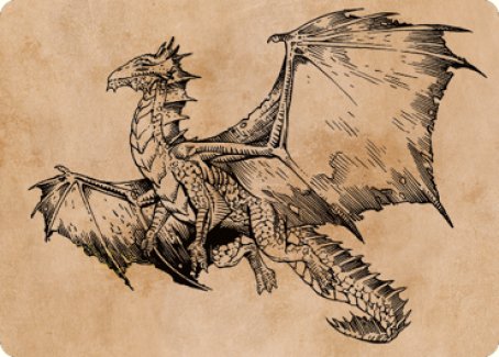 Ancient Bronze Dragon Art Card (58) [Commander Legends: Battle for Baldur's Gate Art Series] | Magic Magpie