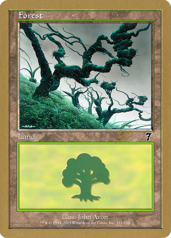 Forest (rl331) (Raphael Levy) [World Championship Decks 2002] | Magic Magpie