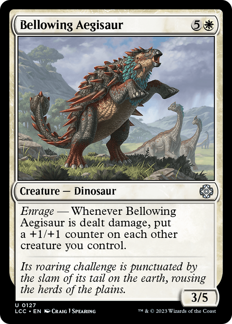 Bellowing Aegisaur [The Lost Caverns of Ixalan Commander] | Magic Magpie