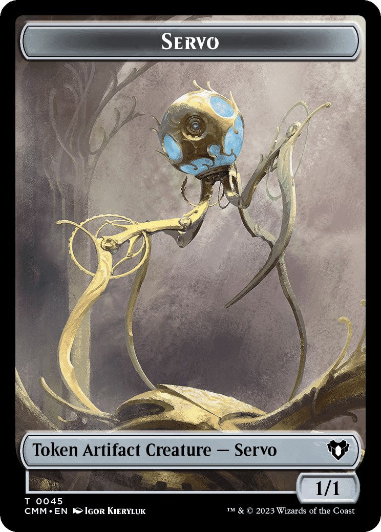 Servo // Thrull Double-Sided Token [Commander Masters Tokens] | Magic Magpie