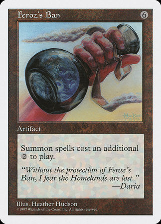Feroz's Ban [Fifth Edition] | Magic Magpie