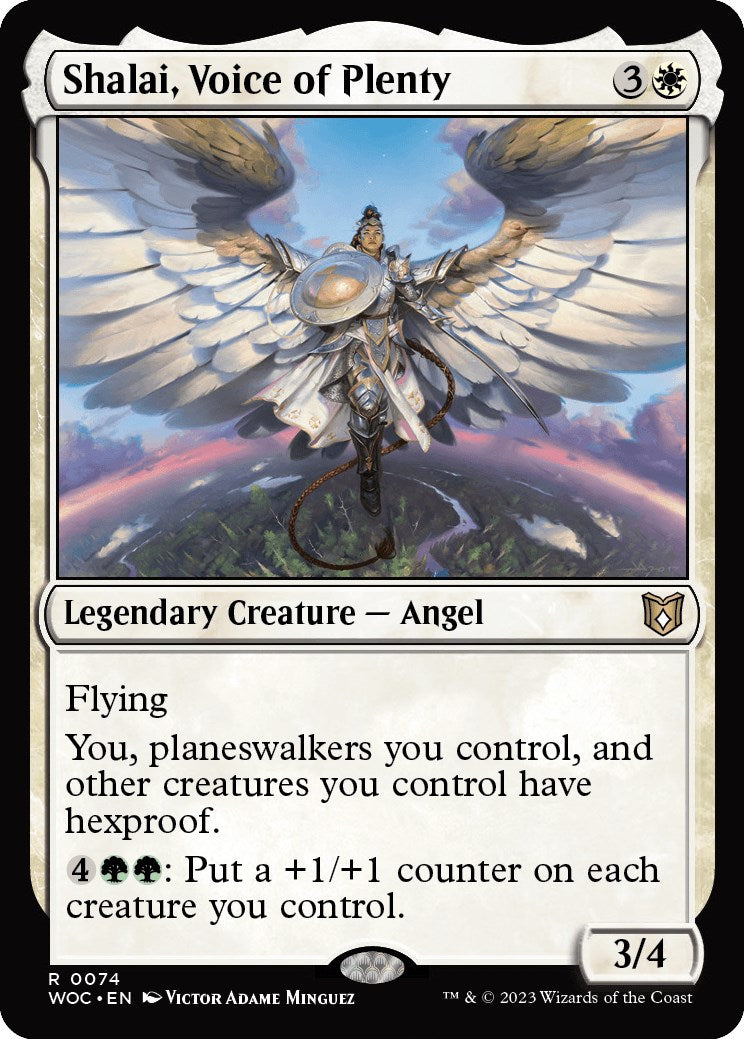 Shalai, Voice of Plenty [Wilds of Eldraine Commander] | Magic Magpie