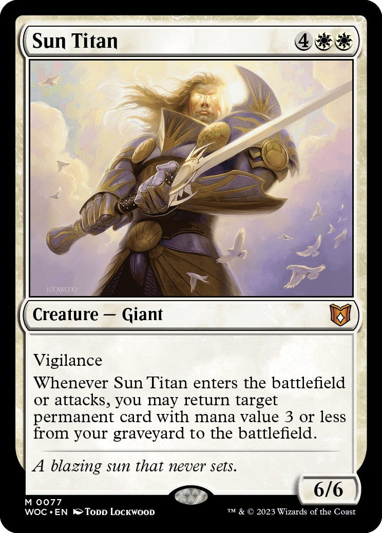 Sun Titan [Wilds of Eldraine Commander] | Magic Magpie