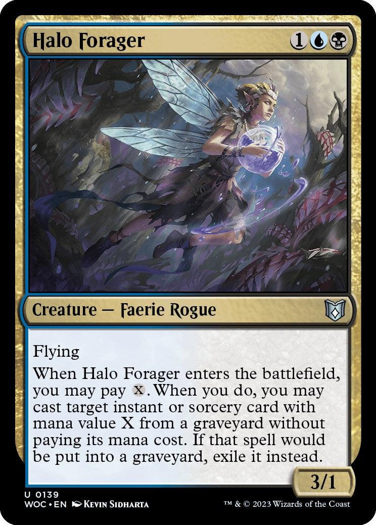 Halo Forager [Wilds of Eldraine Commander] | Magic Magpie