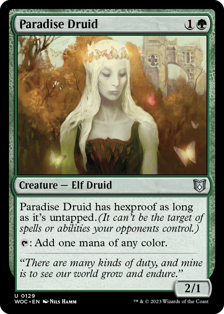 Paradise Druid [Wilds of Eldraine Commander] | Magic Magpie