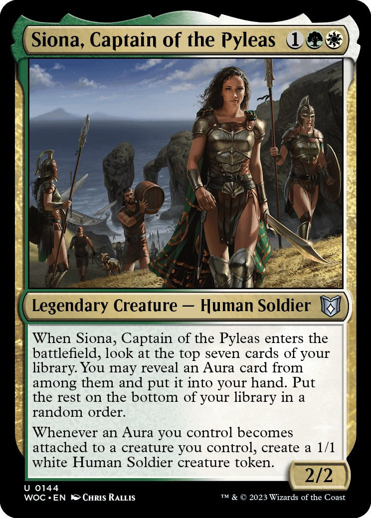 Siona, Captain of the Pyleas [Wilds of Eldraine Commander] | Magic Magpie