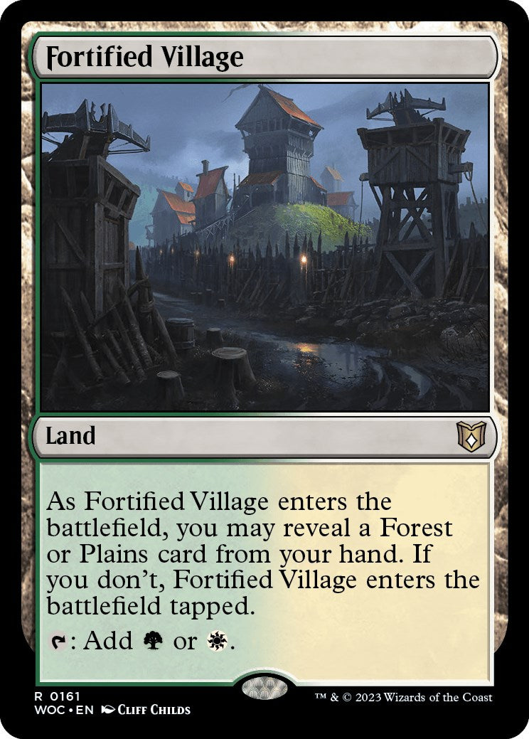 Fortified Village [Wilds of Eldraine Commander] | Magic Magpie