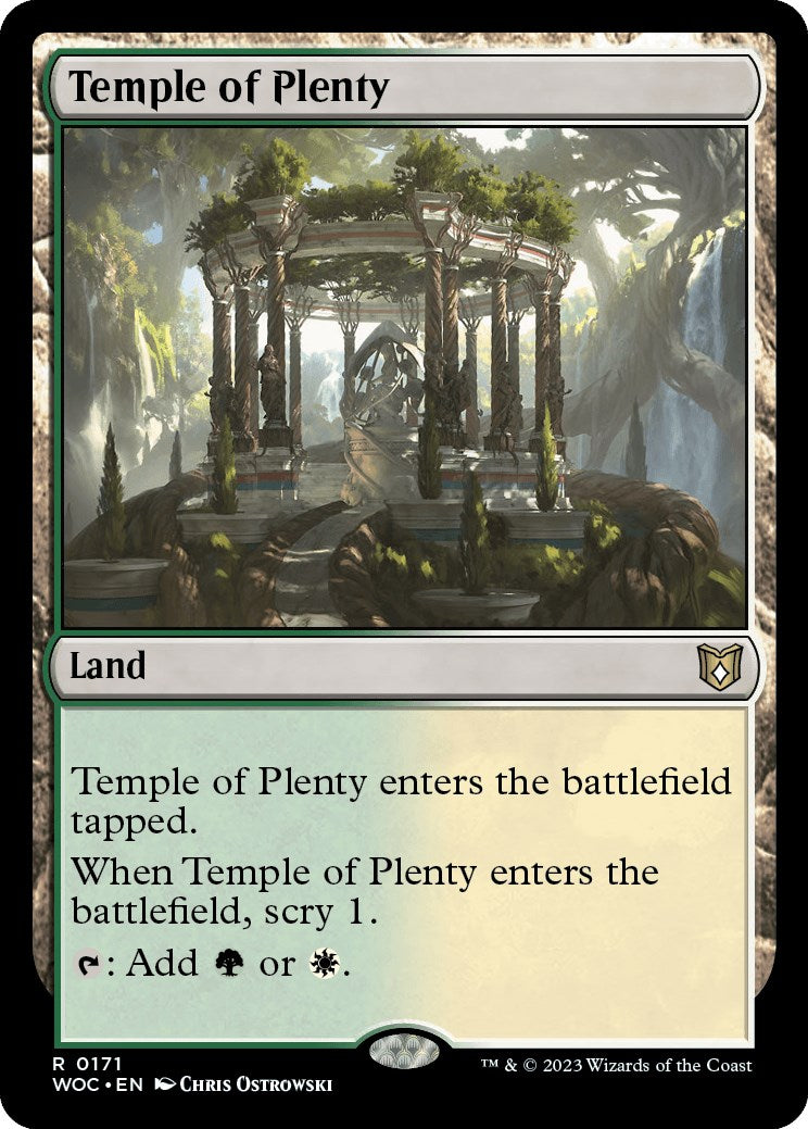 Temple of Plenty [Wilds of Eldraine Commander] | Magic Magpie