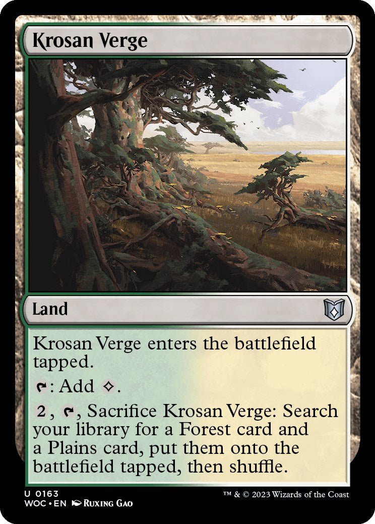 Krosan Verge [Wilds of Eldraine Commander] | Magic Magpie