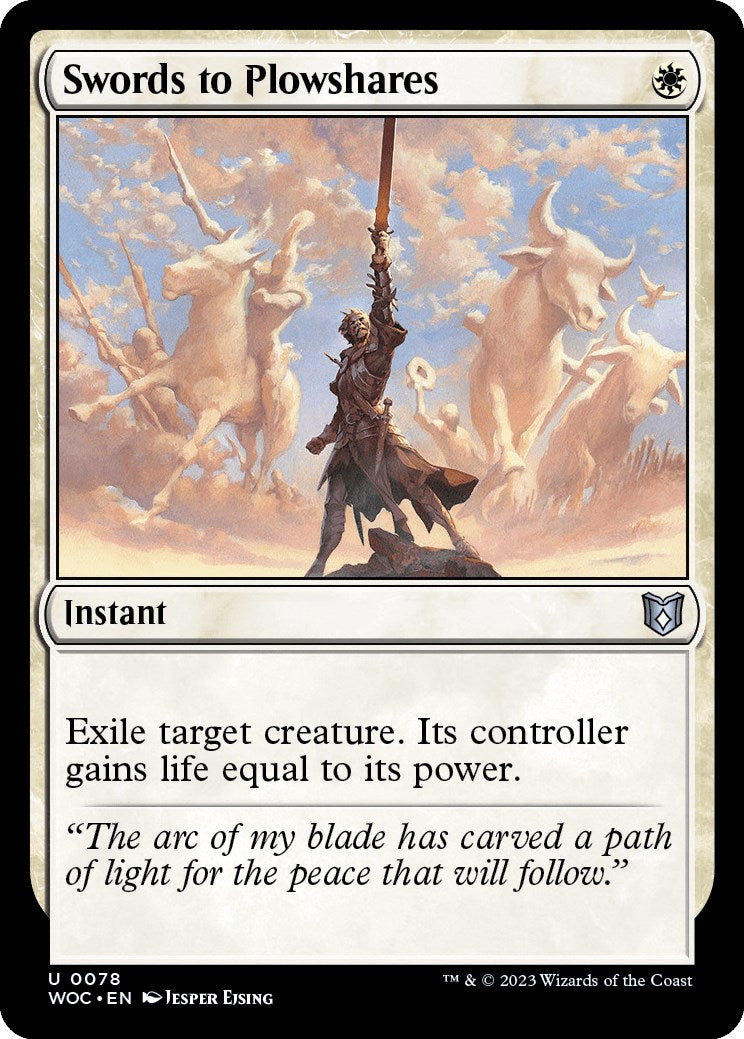 Swords to Plowshares [Wilds of Eldraine Commander] | Magic Magpie