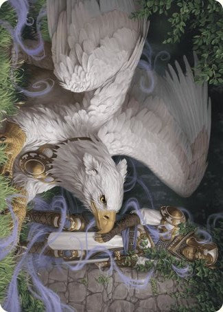 Dutiful Griffin Art Card [Wilds of Eldraine Art Series] | Magic Magpie