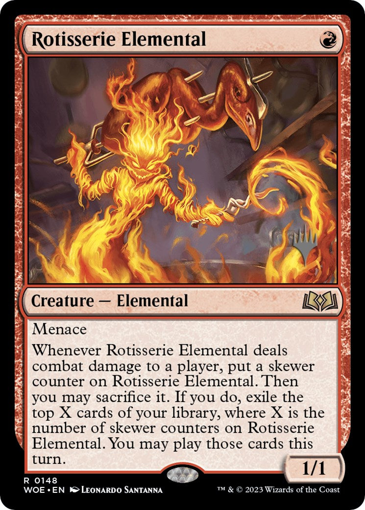 Rotisserie Elemental (Promo Pack) [Wilds of Eldraine Promos] | Magic Magpie