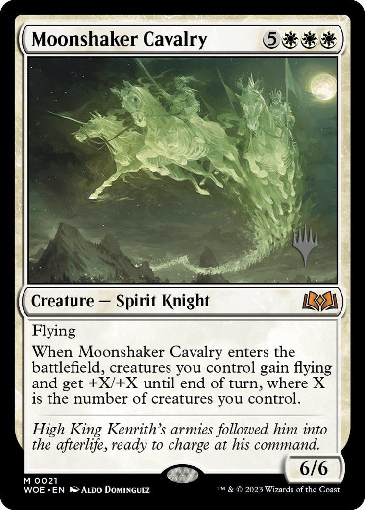 Moonshaker Cavalry (Promo Pack) [Wilds of Eldraine Promos] | Magic Magpie