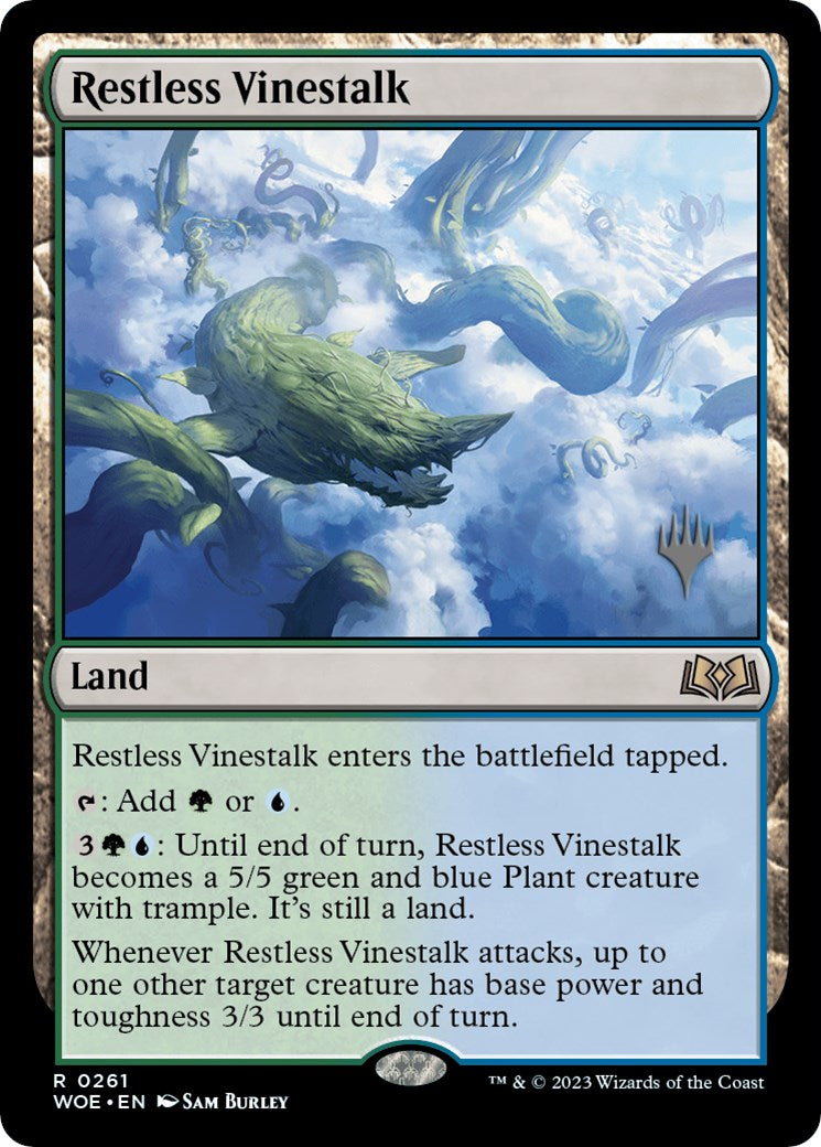 Restless Vinestalk (Promo Pack) [Wilds of Eldraine Promos] | Magic Magpie