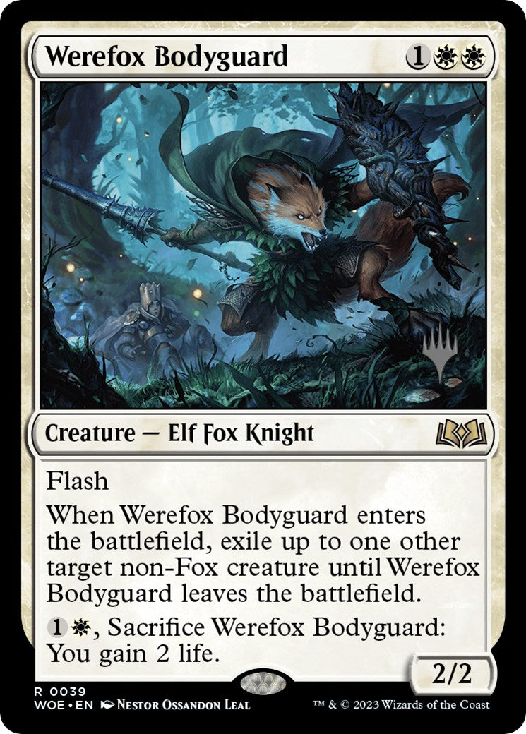 Werefox Bodyguard (Promo Pack) [Wilds of Eldraine Promos] | Magic Magpie