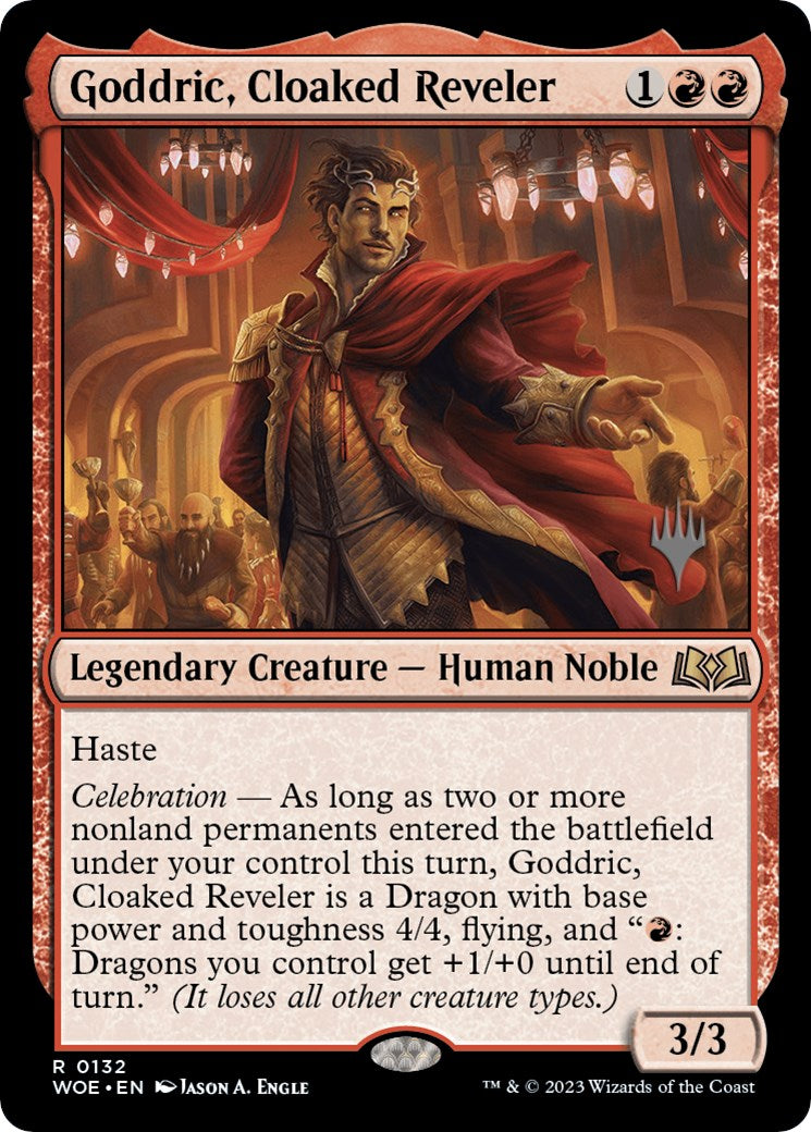 Goddric, Cloaked Reveler (Promo Pack) [Wilds of Eldraine Promos] | Magic Magpie