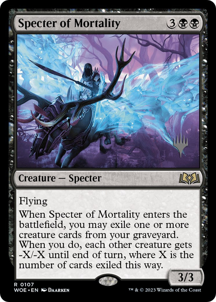 Specter of Mortality (Promo Pack) [Wilds of Eldraine Promos] | Magic Magpie