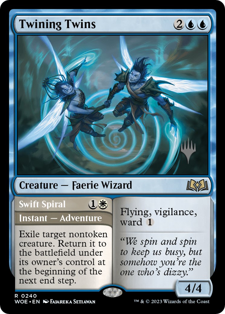 Twining Twins // Swift Spiral (Promo Pack) [Wilds of Eldraine Promos] | Magic Magpie