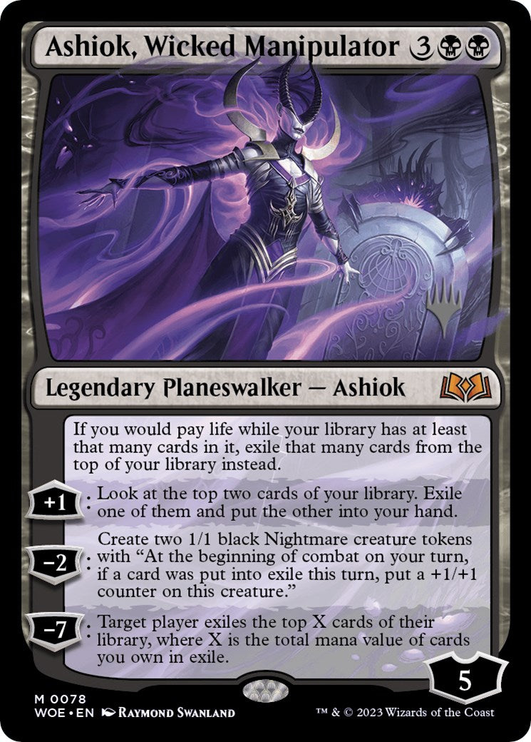 Ashiok, Wicked Manipulator (Promo Pack) [Wilds of Eldraine Promos] | Magic Magpie