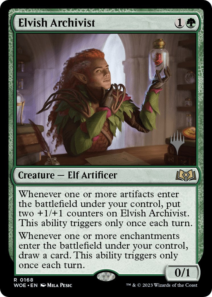 Elvish Archivist (Promo Pack) [Wilds of Eldraine Promos] | Magic Magpie