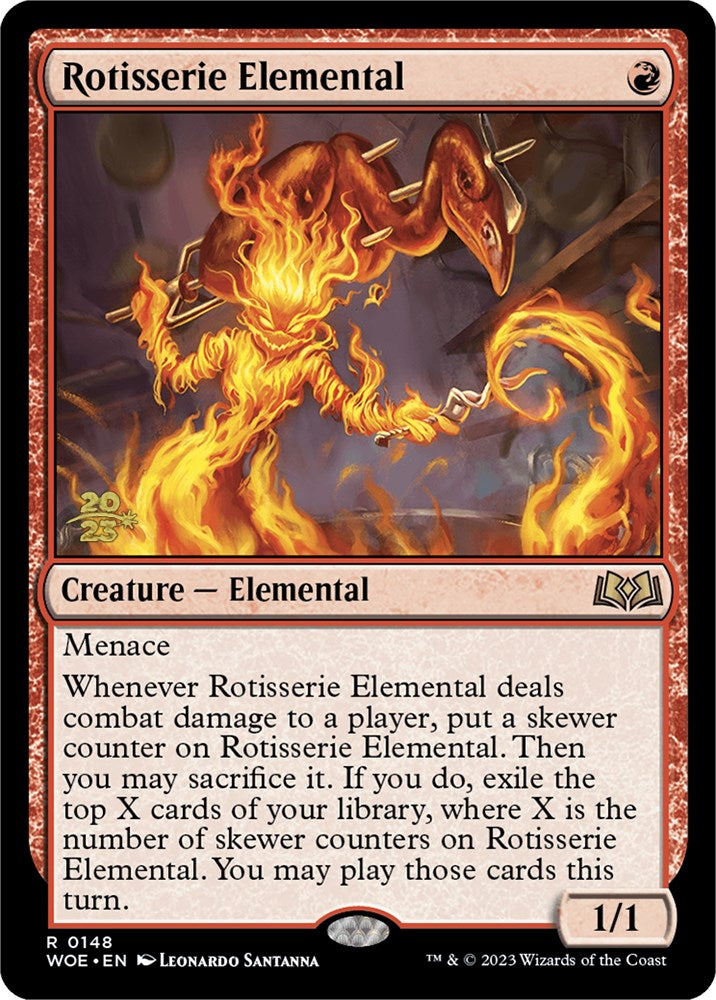 Rotisserie Elemental [Wilds of Eldraine Prerelease Promos] | Magic Magpie