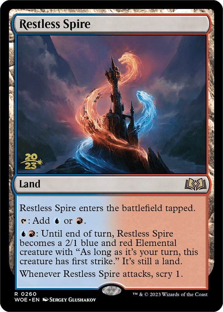 Restless Spire [Wilds of Eldraine Prerelease Promos] | Magic Magpie