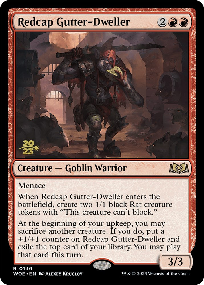 Redcap Gutter-Dweller [Wilds of Eldraine Prerelease Promos] | Magic Magpie
