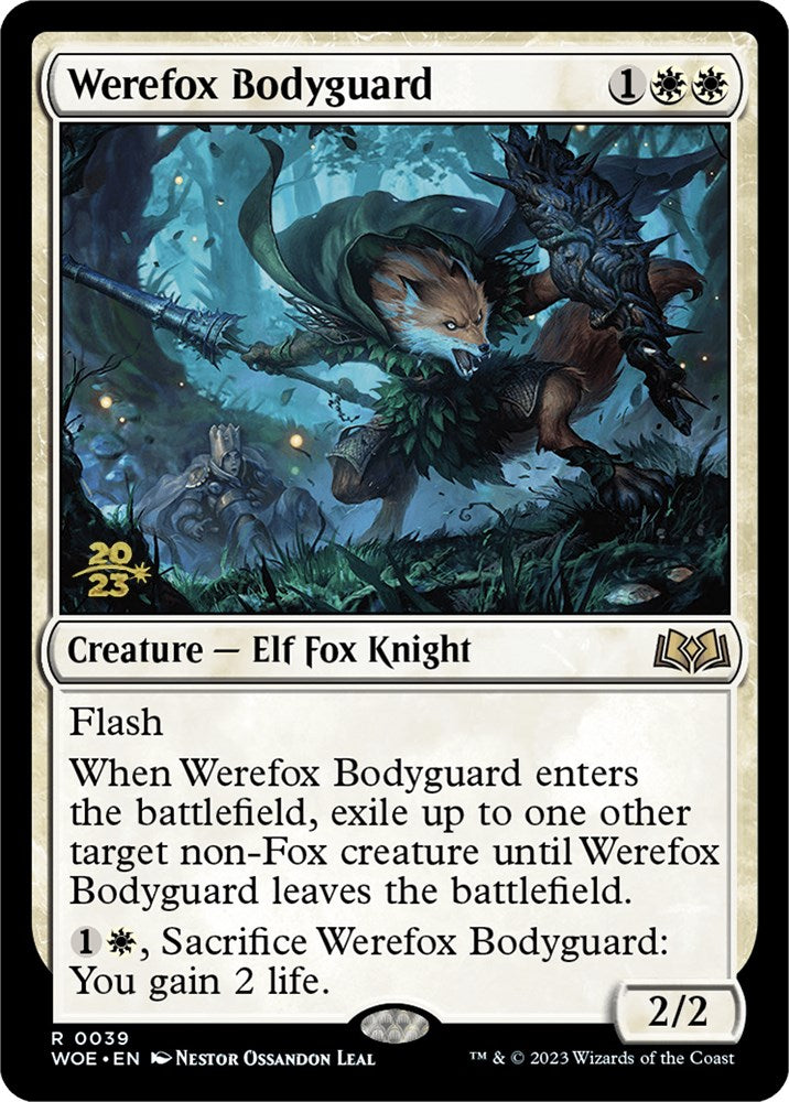 Werefox Bodyguard [Wilds of Eldraine Prerelease Promos] | Magic Magpie