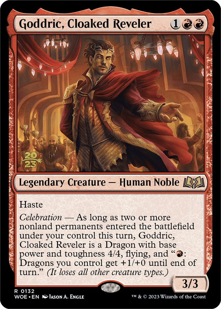 Goddric, Cloaked Reveler [Wilds of Eldraine Prerelease Promos] | Magic Magpie