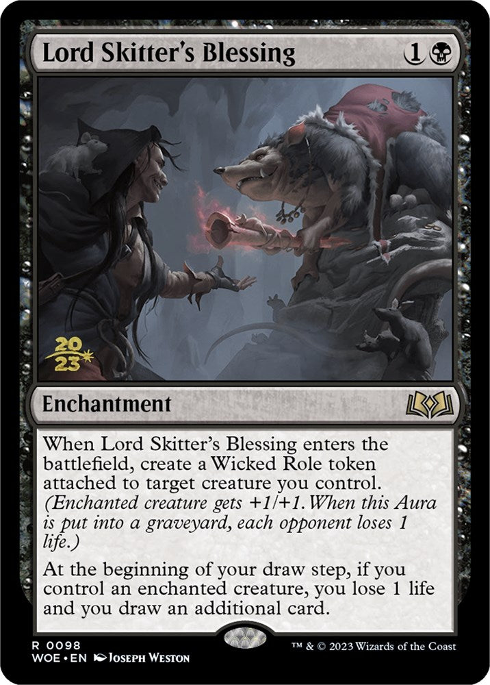 Lord Skitter's Blessing [Wilds of Eldraine Prerelease Promos] | Magic Magpie